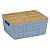 Caixa Org. com Tampa de Bambu 4L 24x19x10,5cm OIKOS LAV01834 - Imagem 1