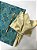 Kit 4 Guardanapos Dourado Claro Cetim 42x42cm - Imagem 4