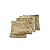 Kit 4 Guardanapos Dourado Claro Cetim 42x42cm - Imagem 3