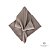 Guardanapo Liso Marrom Linho 42x42cm 1Un Organize-it 13492 - Imagem 1