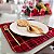 Kit 4 unid. Jogo Americano Vermelho Xadrez NATAL 34x34cm + Organizador 13274 - Imagem 1