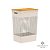 Cesto de Roupas GRID Bege Tampa de Bambu (49L) - OU CG455B - Imagem 2