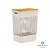 Cesto de Roupas GRID Bege Tampa de Bambu (49L) - OU CG455B - Imagem 3