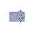 Kit 4 guardanapo linho misto azul claro  42x42cm Organize-it - Imagem 1