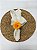 Kit 4 Porta Guardanapo de Madeira Flor Dália Laranja - Imagem 6