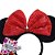 Tiara Minnie Brilho Clássico – Laço Vermelho Paetê - Imagem 4