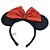 Tiara Minnie Brilho Clássico – Laço Vermelho Paetê - Imagem 3