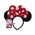Tiara Minnie Laço Gigante Vermelho com Poás - Imagem 1