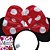 Tiara Minnie Laço Gigante Vermelho com Poás - Imagem 5