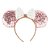 Tiara Minnie Rosê & Branco Brilhante - Imagem 1