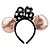Tiara Minnie Glam Rosê & Preto Brilhante - Imagem 2
