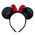 Tiara Minnie Brilho Clássico Preta & Vermelha - Imagem 2