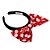 Tiara Minnie Laço Vermelho com Branco Brilhante - Imagem 3
