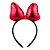 Tiara Minnie Laço Vermelho Metalizado - Imagem 2