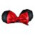 Presilha Minnie Clássica – Orelhinhas com Laço Vermelho - Imagem 1