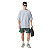 T-SHIRT UNIC BASIC EMBROIDERY - STONED BLUE - Imagem 3