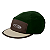FIVE PANEL REFLECTIVE CAP DARK GREEN - Imagem 1