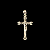 PINGENTE CRUZ CRISTO LISO PRATA 925 - Imagem 1