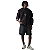 DENIM SHORTS JOGGER STRIPE BLACK - Imagem 5