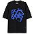T-SHIRT OVERSIZED THESAINT PIXEL MESS BLACK - Imagem 1