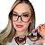 Óculos Clipon Eva marrom tartaruga 2 em 1 – Ideal para Rosto Redondo e Multifocal - Imagem 1