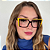 Armação para óculos de grau marrom com amarelo Catarina - Imagem 4