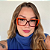 Armação para óculos de grau marrom com laranja Catarina - Imagem 3