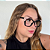 Armação para óculos de grau preto com nude Lorena - Imagem 2