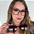 Óculos Clipon Eva vinho 2 em 1 – Ideal para Rosto Redondo e Multifocal - Imagem 1