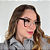 Óculos Clipon 2 em 1 Muriel – transparente com marrom  | Compatível com Multifocal - Imagem 3