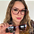 Óculos Clipon 2 em 1 Tereza  vermelho com nude | Compatível com Multifocal - Imagem 1
