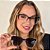 Clip-on 2 em 1 Adele Preto Translúcido – Armação para Grau Plus Size - Imagem 1