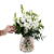 Arranjo Tons de Branco no Vaso em Fibra - Imagem 2