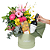 Kit Buquê de Flores M + Vinho Tinto + Chocolate Dengo - Imagem 2