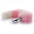 KIT RABO COM TIARA DE ORELHAS BRANCO E ROSA - Imagem 2