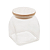 Pote Para Mantimentos de Vidro (720 Ml) com Tampa de Bambu Lyor - Imagem 1