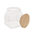 Pote Para Mantimentos de Vidro (720 Ml) com Tampa de Bambu Lyor - Imagem 3