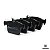 Jogo Pastilhas de Freio Traseiro Brembo P85124 Audi A3 S3 TT TTS VW Jetta GLI - Imagem 2