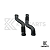Par Tubo Admissão Caixa Filtro de Ar Motor Mercedes 1645051461 1645051361  ML350 ML500 2006-2012 - Imagem 1