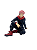 Action FIGURE JUJUTSU KAISEN - YUJI ITADORI SENTADO - Imagem 1