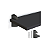 Prateleira 20x28 Black com Suportes D-CORE - Imagem 3