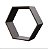 NICHO HEXAGONO 23X25CM MDP BCO - Imagem 3