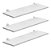 Kit Com 3 Prateleiras Mdp Bcas 20x60 Com Suportes D-core - Imagem 1