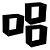 Kit 3 Nichos Mdp Black - Imagem 3