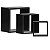 Kit 3 Nichos Mdp Black - Imagem 2