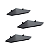 Kit 3 Prateleiras De Canto 30x30 Black Com Suportes - Imagem 1