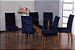 Capa para Cadeiras em Veludo para Sala de Jantar 6 Peças Azul Marinho - Imagem 1
