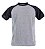 10 CAMISAS CINZA COM MANGA RAGLAN PRETA - Imagem 1