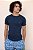Camiseta básica fit masculina 100% algodão - azul mescla - Imagem 3