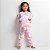 Kit Pijama Infantil Feminino Happy Nap Inverno Soft Rosa Arco Iris - Imagem 1
